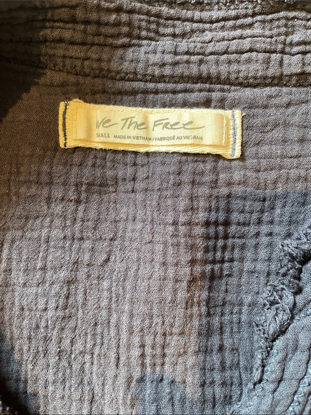 We the free daydream cotton gauze top oversized - Picture 5 of 6